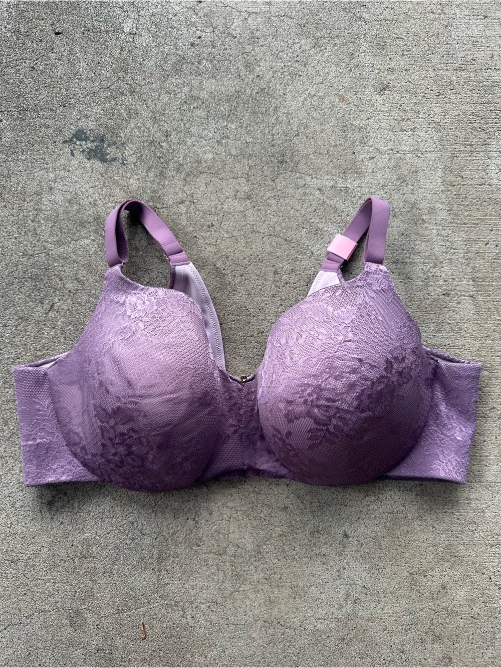Cacique Purple Lace Lightly Lined Balconette Bra